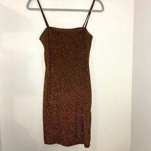 Forever 21 Small Black/Copper Dress